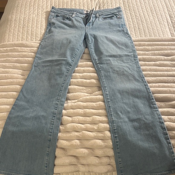 PAIGE Denim - PAIGE Sky Blue Wide Leg Jeans